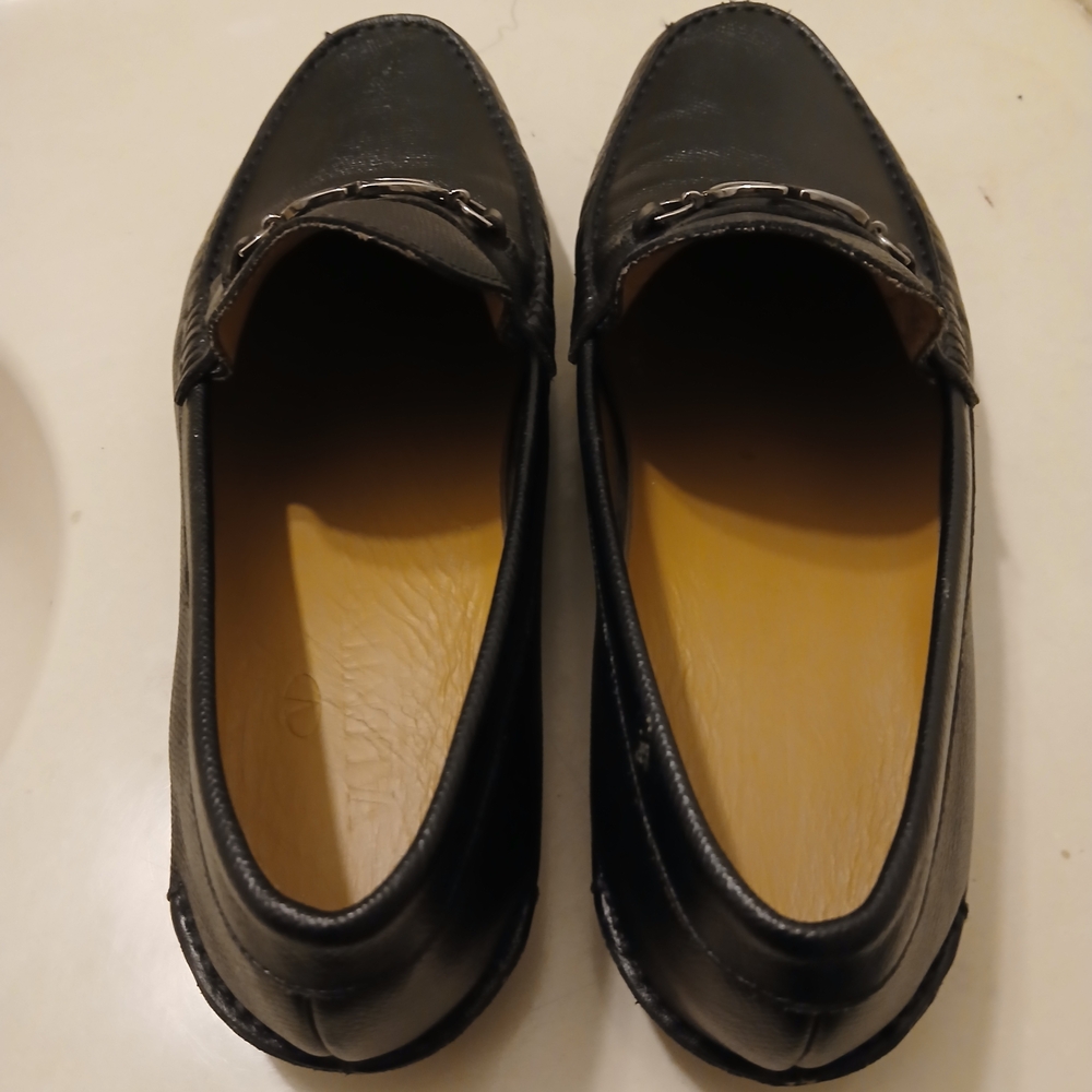 Louis Vuitton Black Loafers with Gold Hardware - Picture 4 of 7